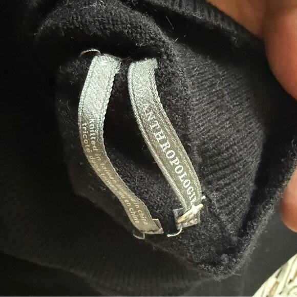 Anthropologie Black Sweater Women’s Medium - Picture 4 of 8